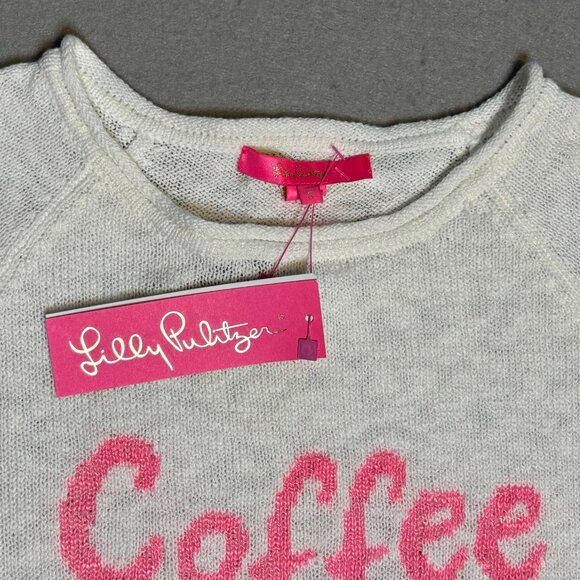 Lilly Pulitzer Sweater Womens Small Danette Coffee Beach Repeat Pullover NWT - Picture 8 of 12